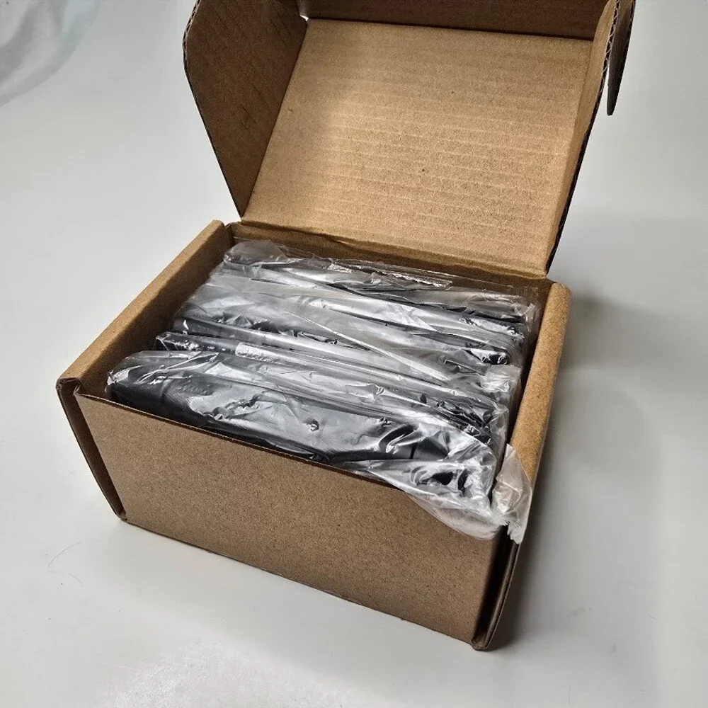 24 Pack Black Door Hinges 3.5 Inch with Square Corner, Matte Black Interior Door